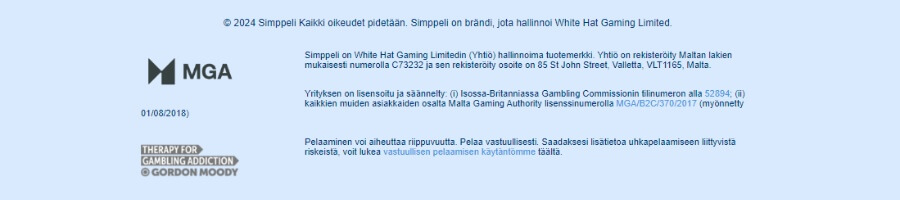 Simppelin pelilisenssi, turvallisuus ja luotettavuus