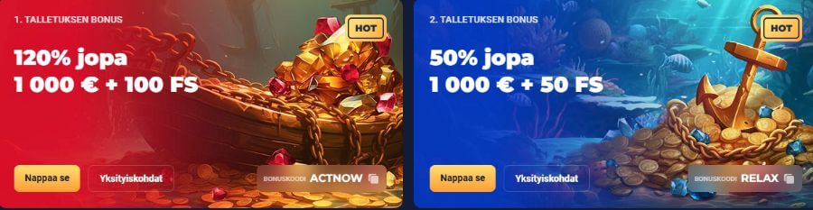 Joo Casino Tervetuliaisbonus