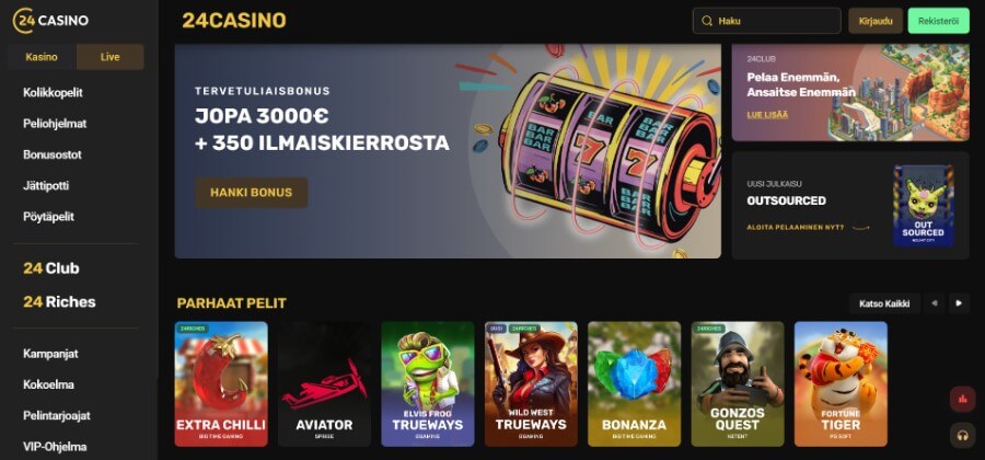 24Casino etusivu