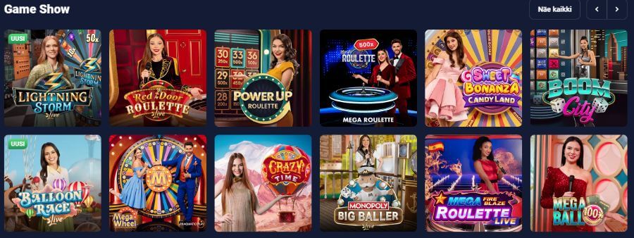 Joo Casino livepelit