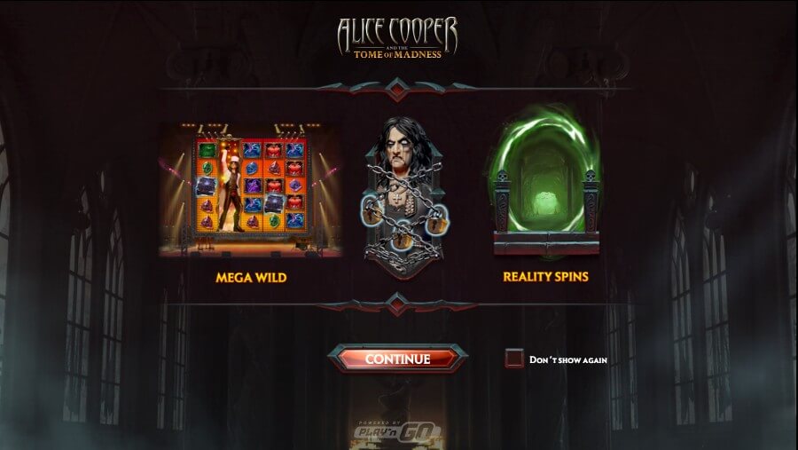 Alice Cooper and the Tome of Madness erikoisominaisuudet