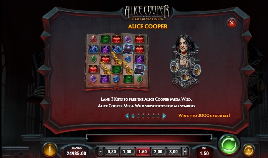 Alice Cooper and the Tome of Madness wild