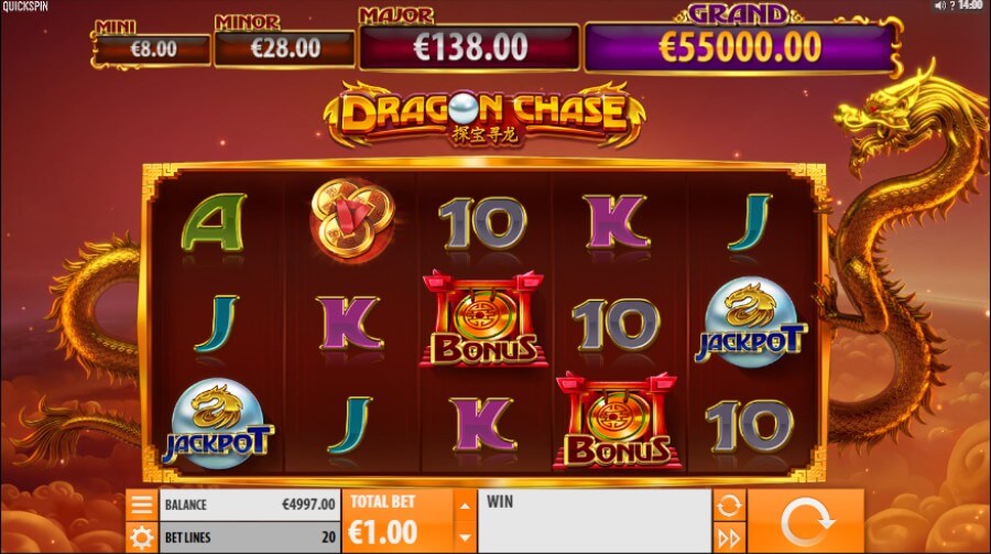 Dragon Chase grafiikat ja äänet 