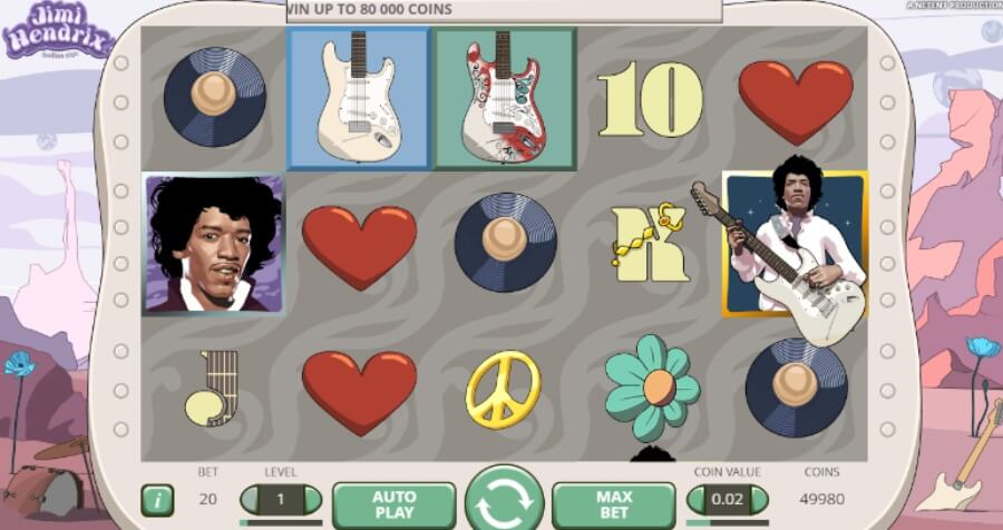 Jimi Hendrix Online Slot peruspeli