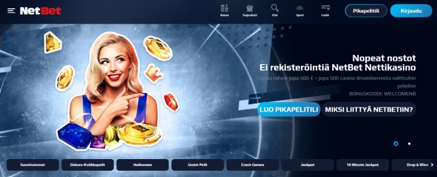 NetBet etusivu