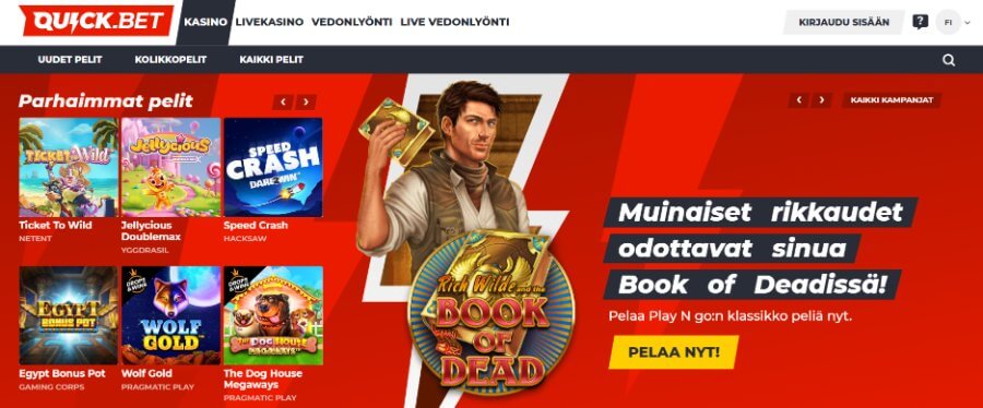 Quickbet etusivu