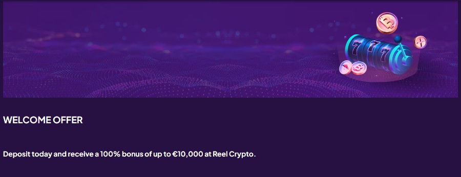 Reelcrypto Uuden pelaajan bonus