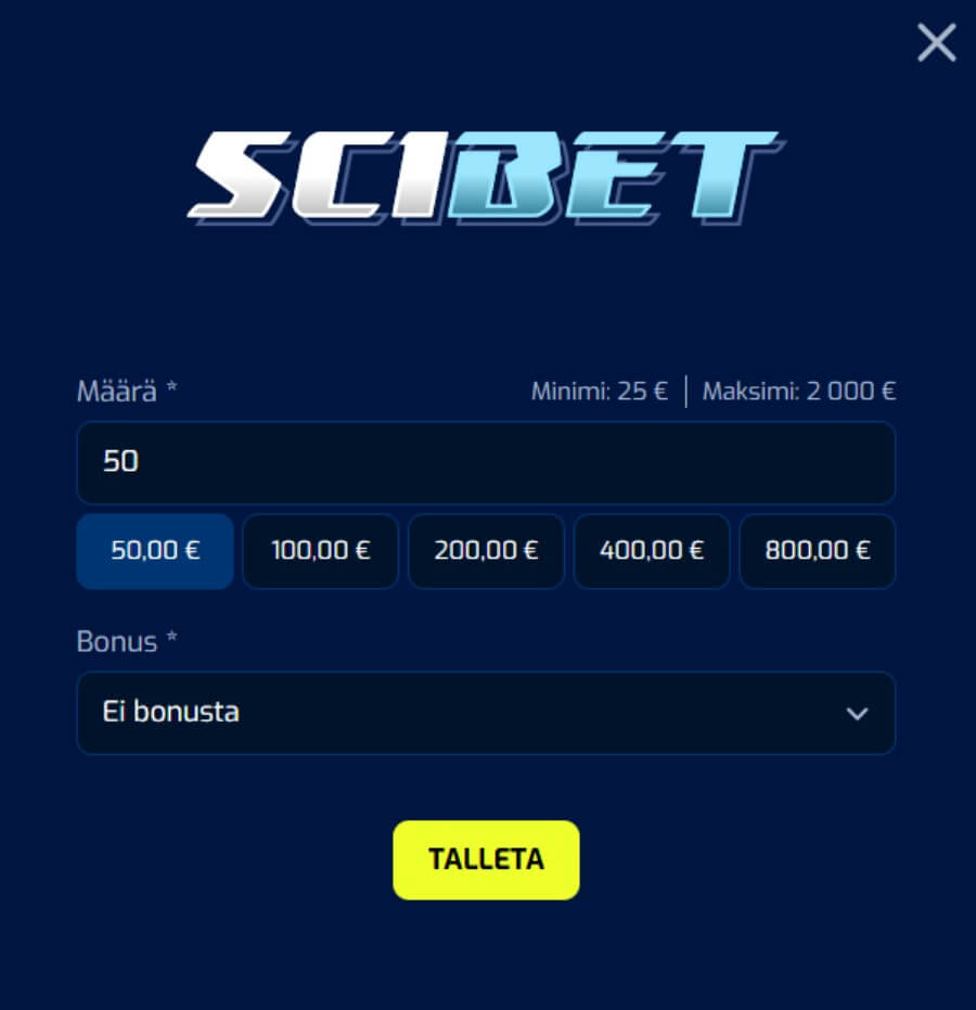 Scibet pelitilin avaus