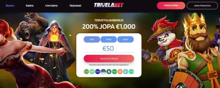 Trivelabet etusivu